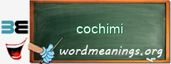 WordMeaning blackboard for cochimi